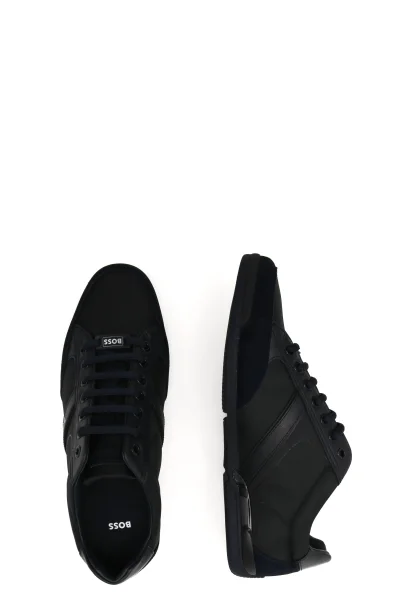 sneakers saturn | con l'aggiunta di pelle BOSS BLACK 	blu marino