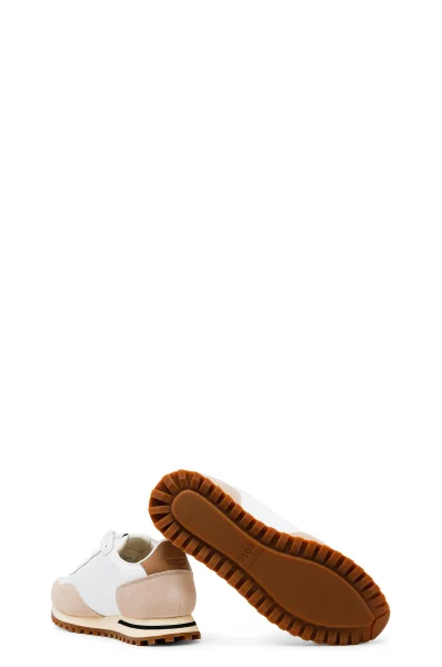 Sneakers Parkour-L | con l'aggiunta di pelle BOSS BLACK 	bianco