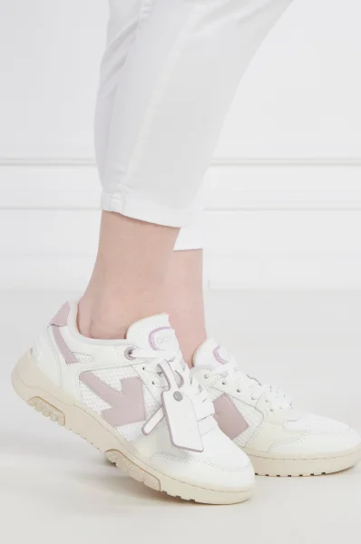 Di pelle sneakers SLIM OUT OF OFFICE OFF-WHITE 	bianco