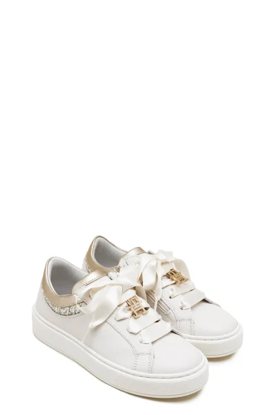 Di pelle sneakers Tommy Hilfiger 	bianco