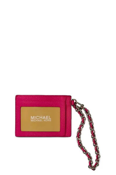 Di pelle porta carte Michael Kors 	rosa