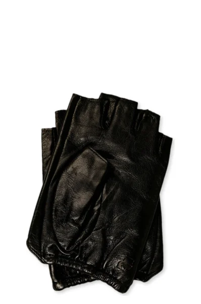 guanti di pelle Karl Lagerfeld 	nero