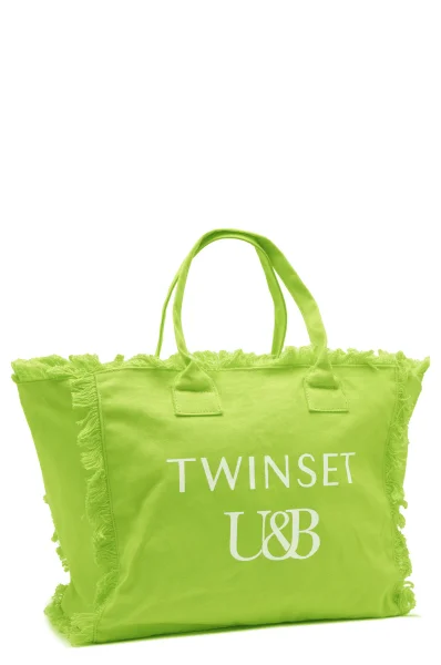 borsa da spiaggia Twinset U&B 	verde