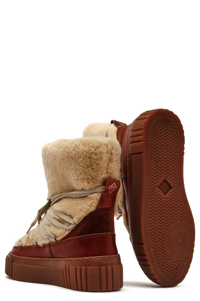 Di pelle stivali da neve Snowmont | con l'aggiunta di lana Gant 	cammello
