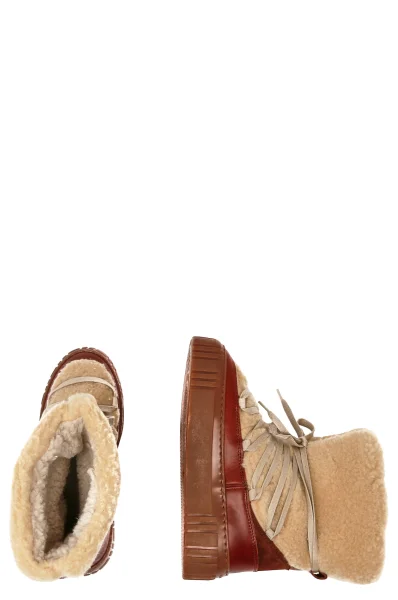 Di pelle stivali da neve Snowmont | con l'aggiunta di lana Gant 	cammello