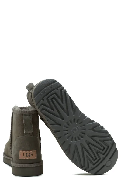 di pelle stivali da neve W Classic Mini II | con l'aggiunta di lana UGG 	grigio