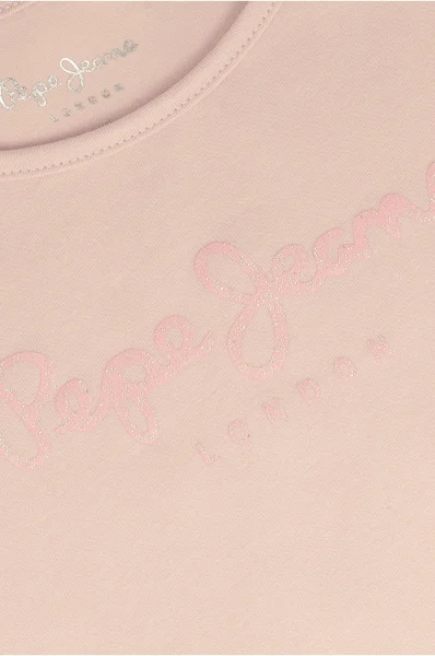 t-shirt hana glitter | regular fit Pepe Jeans London 	rosa
