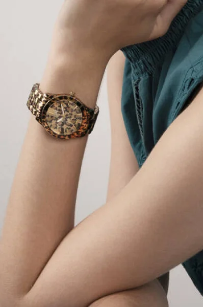 orologio leopard Guess 	marrone