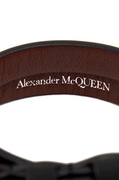 Di pelle bracciale Alexander McQueen 	nero