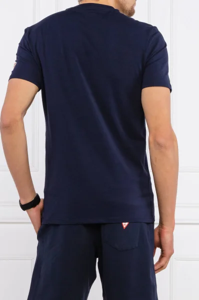 t-shirt vinyl vol.20 cn | slim fit GUESS 	blu marino