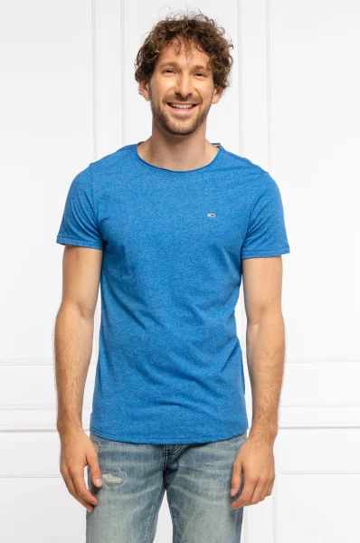 t-shirt jaspe | slim fit Tommy Jeans 	blu