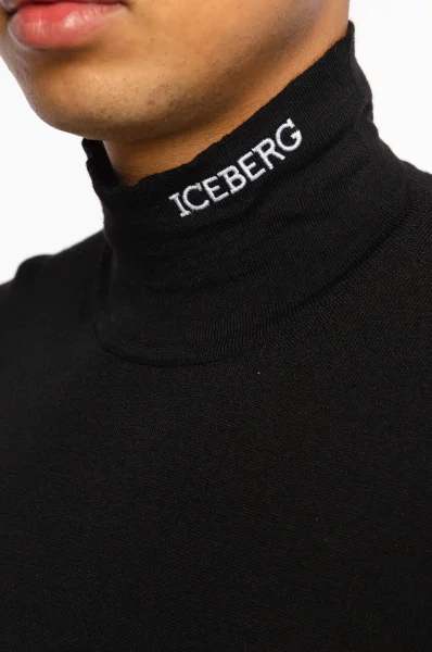 di lana dolcevita | regular fit Iceberg 	nero