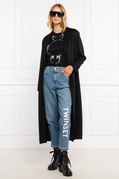 maglione fushiki | cropped fit | con l'aggiunta di lana Pinko 	nero