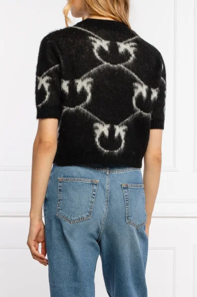 maglione fushiki | cropped fit | con l'aggiunta di lana Pinko 	nero