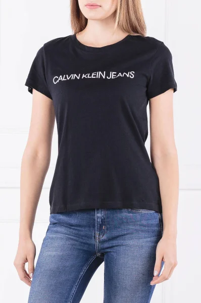 t-shirt core institutional | regular fit CALVIN KLEIN JEANS 	nero