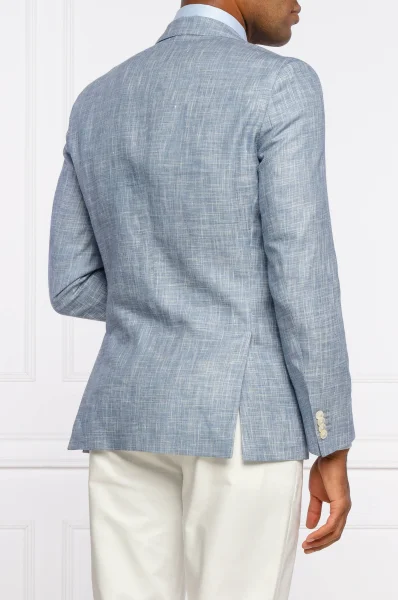di lino giacca elegante hartlay2 | slim fit | con l'aggiunta di lana BOSS BLACK 	blu
