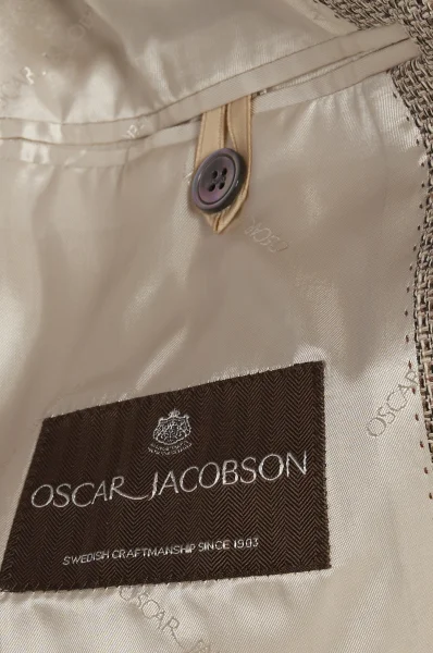 Giacca elegante Ferry Patch Soft | Regular Fit Oscar Jacobson 	beige