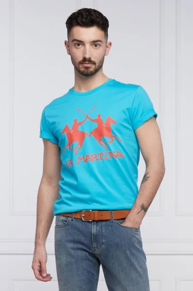 t-shirt | regular fit La Martina 	azzurro