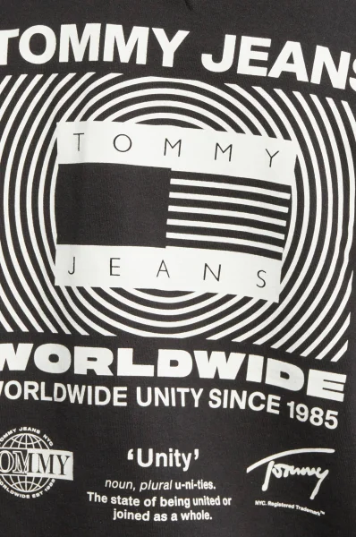 felpa tjm global unitees | relaxed fit Tommy Jeans 	nero