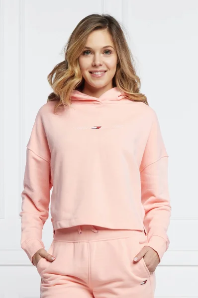 felpa graphic | cropped fit Tommy Sport 	rosa cipria