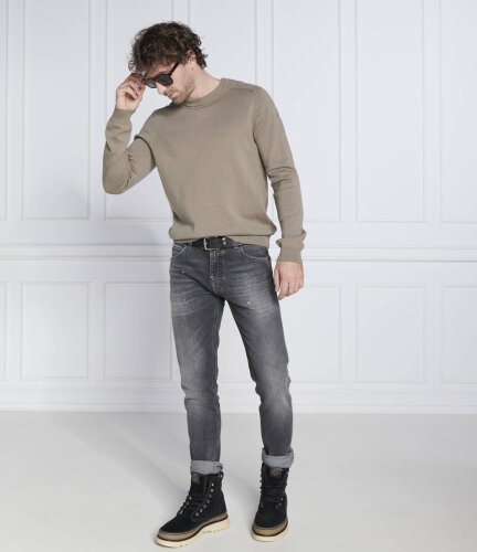 Zara Jeggings & Skinny & Slim sconto 95% MODA UOMO Jeans Stampato EU: 42 Grigio/Nero 48 