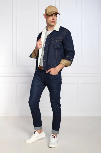 Imbottita giacca di jeans TYPE 3 SHERPA | Regular Fit Levi's 	blu marino