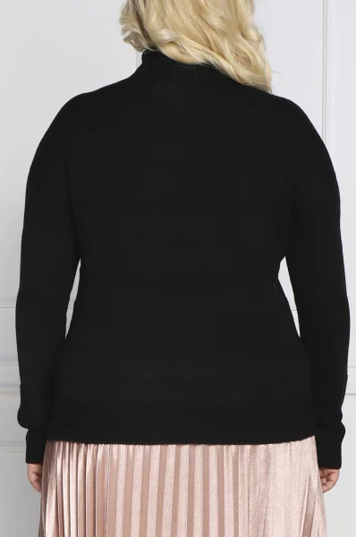 Dolcevita ALGERI Plus size | Regular Fit | con l'aggiunta di lana Persona by Marina Rinaldi 	nero