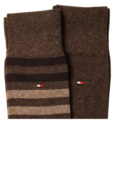 calze 2-pack Tommy Hilfiger 	marrone