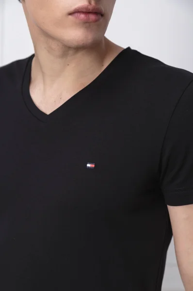 t-shirt core | slim fit | stretch Tommy Hilfiger 	nero