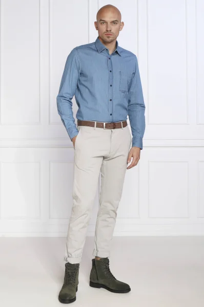 Camicia Riou_1 | Regular Fit BOSS ORANGE 	blu