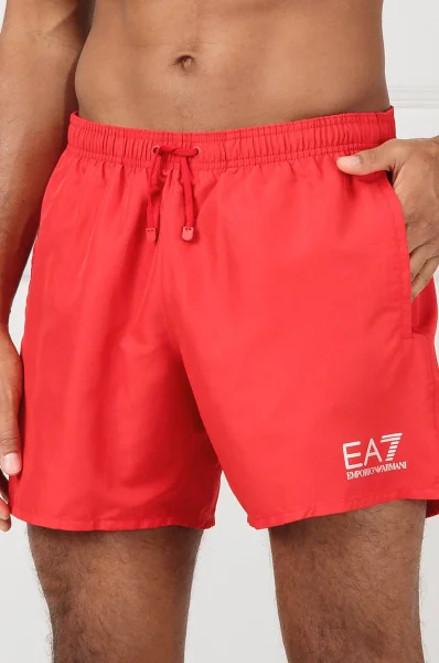 shorts da mare | regular fit EA7 	rosso