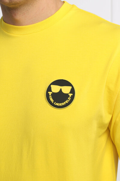 T-shirtKarl Lagerfeld in Cotone di colore Giallo Donna Abbigliamento da T-shirt e top da T-shirt 