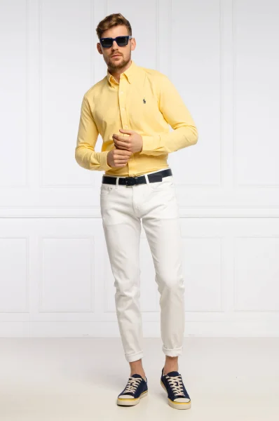 Camicia | Regular Fit | pique POLO RALPH LAUREN 	giallo