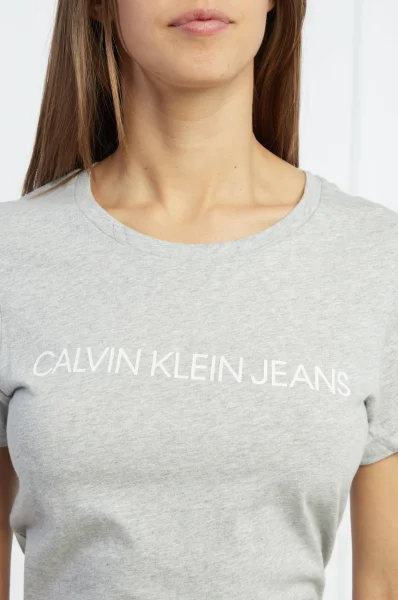 t-shirt core institutional | regular fit CALVIN KLEIN JEANS 	grigio cenere