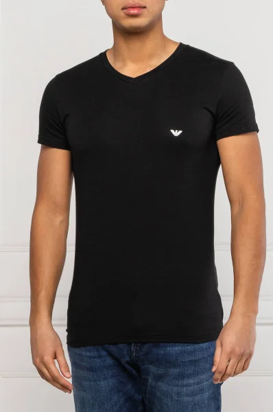 t-shirt | slim fit Emporio Armani 	nero