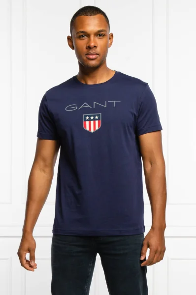t-shirt shield ss | regular fit Gant 	blu marino