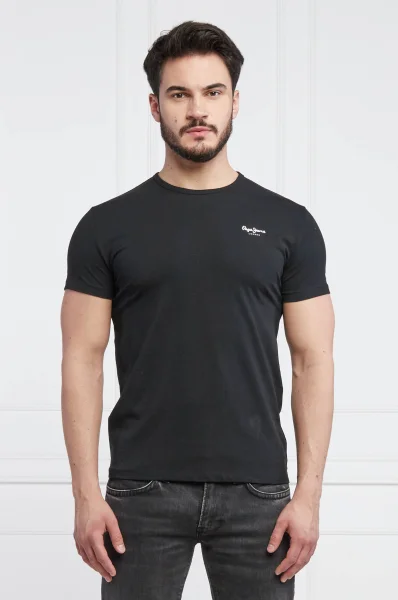 t-shirt | slim fit Pepe Jeans London 	nero