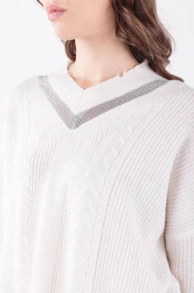 maglione guatire | loose fit | con laggiunta di lana Silvian Heach 	bianco