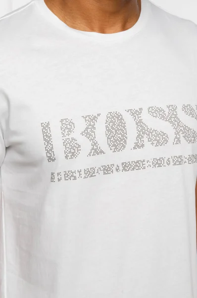 t-shirt tee pixel 1 | regular fit BOSS GREEN 	bianco