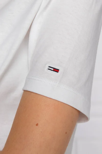 t-shirt tjw star americana flag | cropped fit Tommy Jeans 	bianco