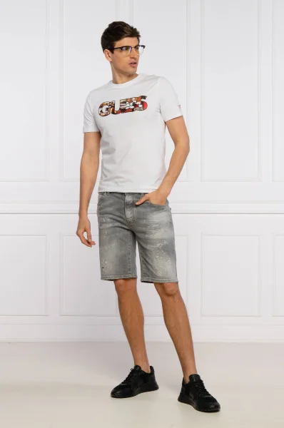 t-shirt photoshow cn ss tee | slim fit GUESS 	bianco