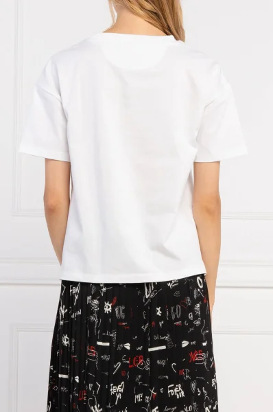 t-shirt the boxy tee 7 | relaxed fit HUGO 	bianco