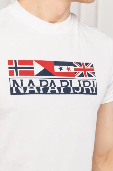 t-shirt sidhi | regular fit Napapijri 	bianco