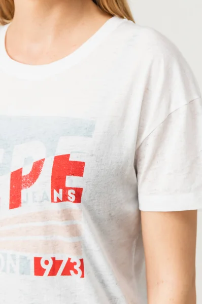 t-shirt cameo | regular fit Pepe Jeans London 	bianco