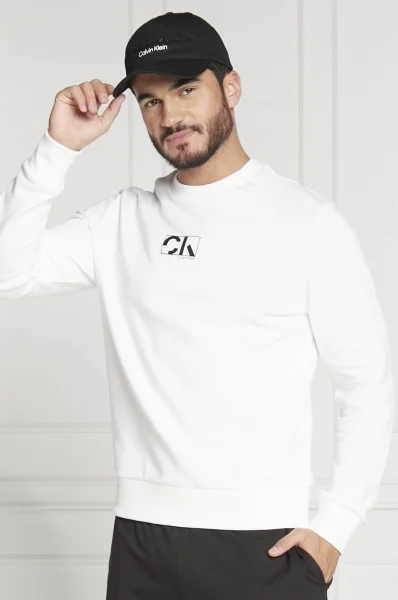felpa | regular fit Calvin Klein 	bianco
