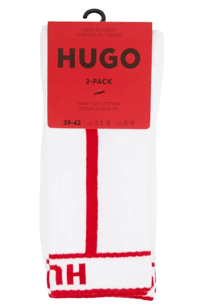 Calze 2-pack Hugo Bodywear 	bianco