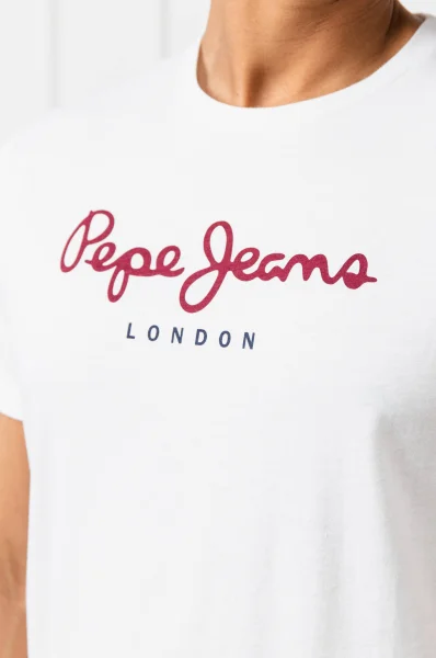 t-shirt eggo | regular fit Pepe Jeans London 	bianco