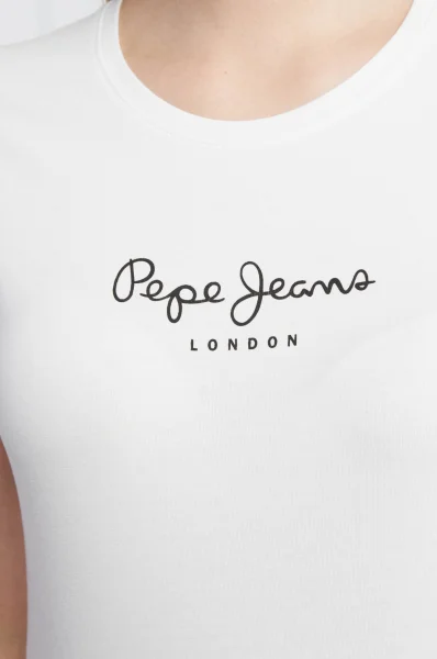 t-shirt new virginia | slim fit Pepe Jeans London 	bianco