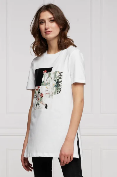 t-shirt datteri | regular fit MAX&Co. 	bianco