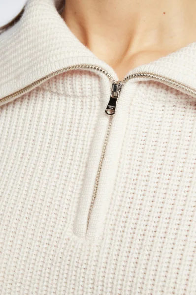 di lana maglione | cropped fit Patrizia Pepe 	bianco